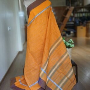 Handloom Cotton Saree from Narayanpet in Telangana – (HCSN1017)