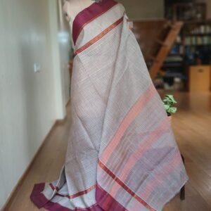 Handloom Cotton Saree from Narayanpet in Telangana – (HCSN1018)