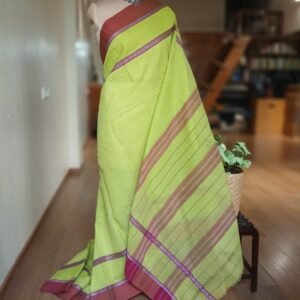 Handloom Cotton Saree from Narayanpet in Telangana – (HCSN1019)
