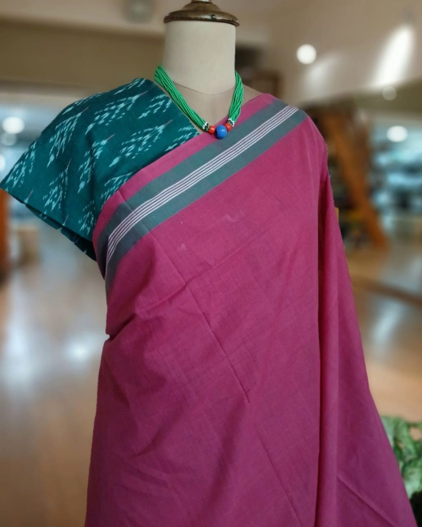 Handwoven Soft Cotton Saree from Rajahmundry – (HSCS0020) - Image 2