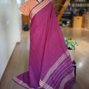 Handwoven Soft Cotton Saree from Rajahmundry – (HSCS0021)