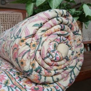 Handblock Print Reversible Double Razai – (HPRR0005)