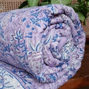 Handblock Print Reversible Double Razai – (HPRR0016)