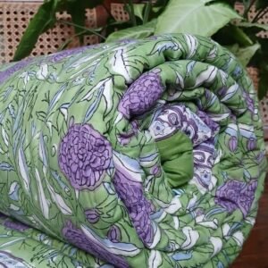 Handblock Print Reversible Double Razai – (HPRR0017)