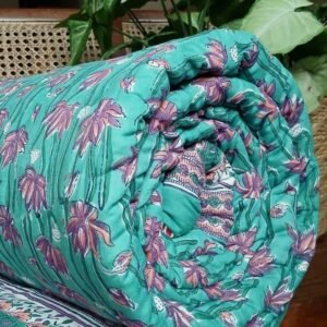 Handblock Print Reversible Double Razai – (HPRR0020)