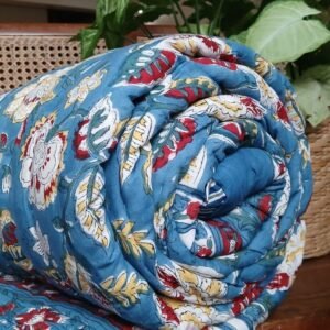 Handblock Print Reversible Double Razai – (HPRR0022)