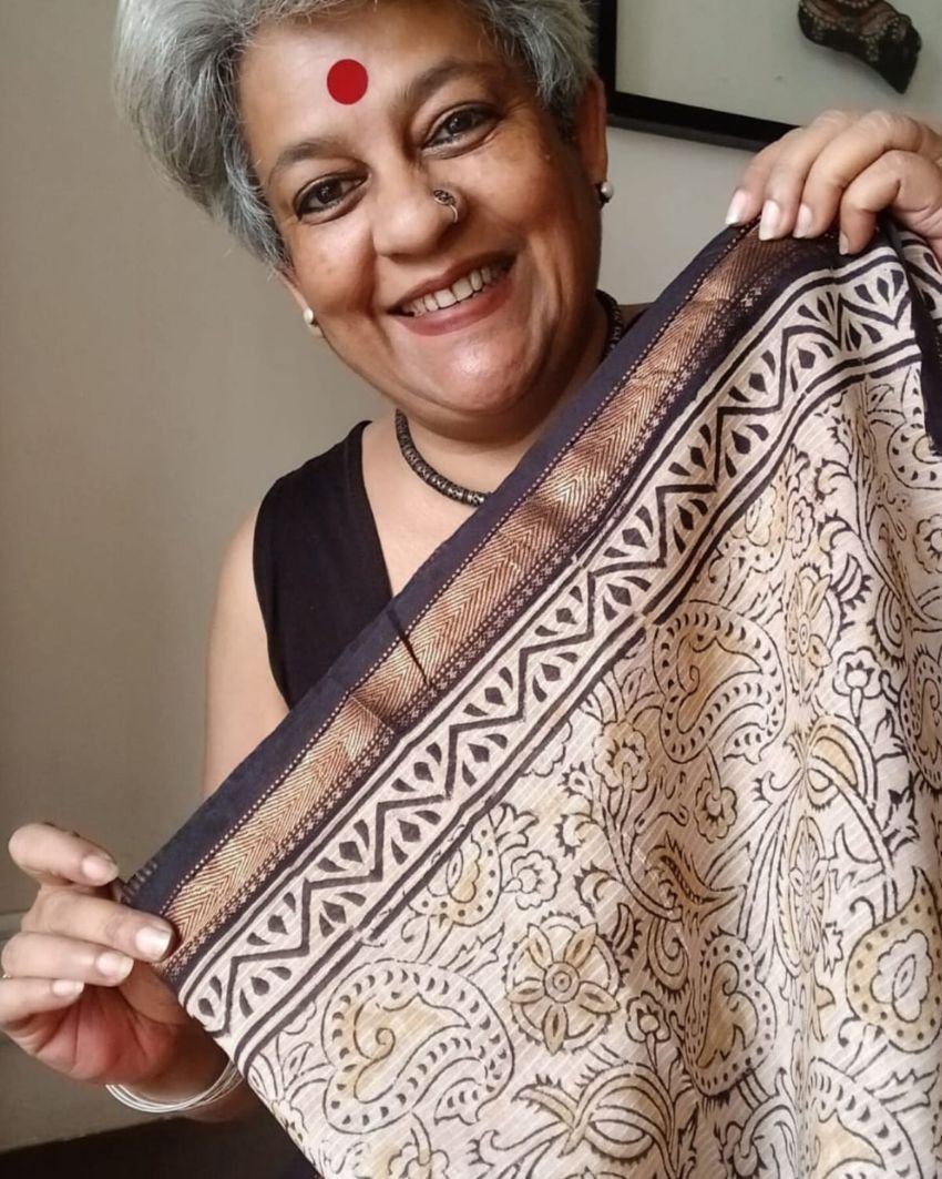 Pedana Silk-Cotton Kalamkari saree – (PSKS0003) - Image 2