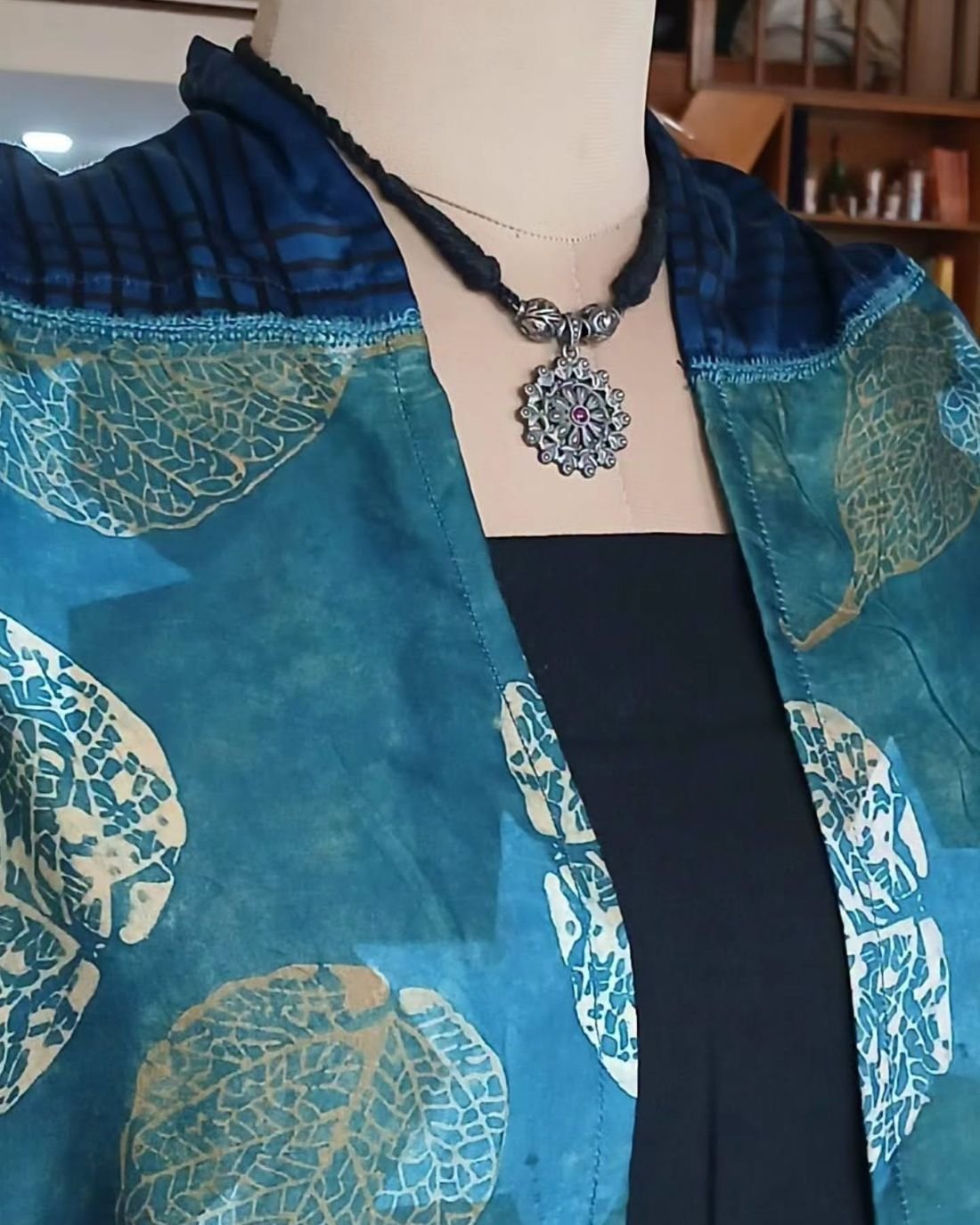 Ajrakh Modal Silk Shrug - (ASMS0001) - Image 2