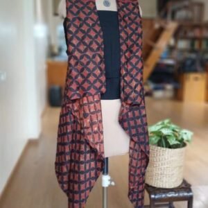 Ajrakh Modal Silk Shrug - (ASMS0002)