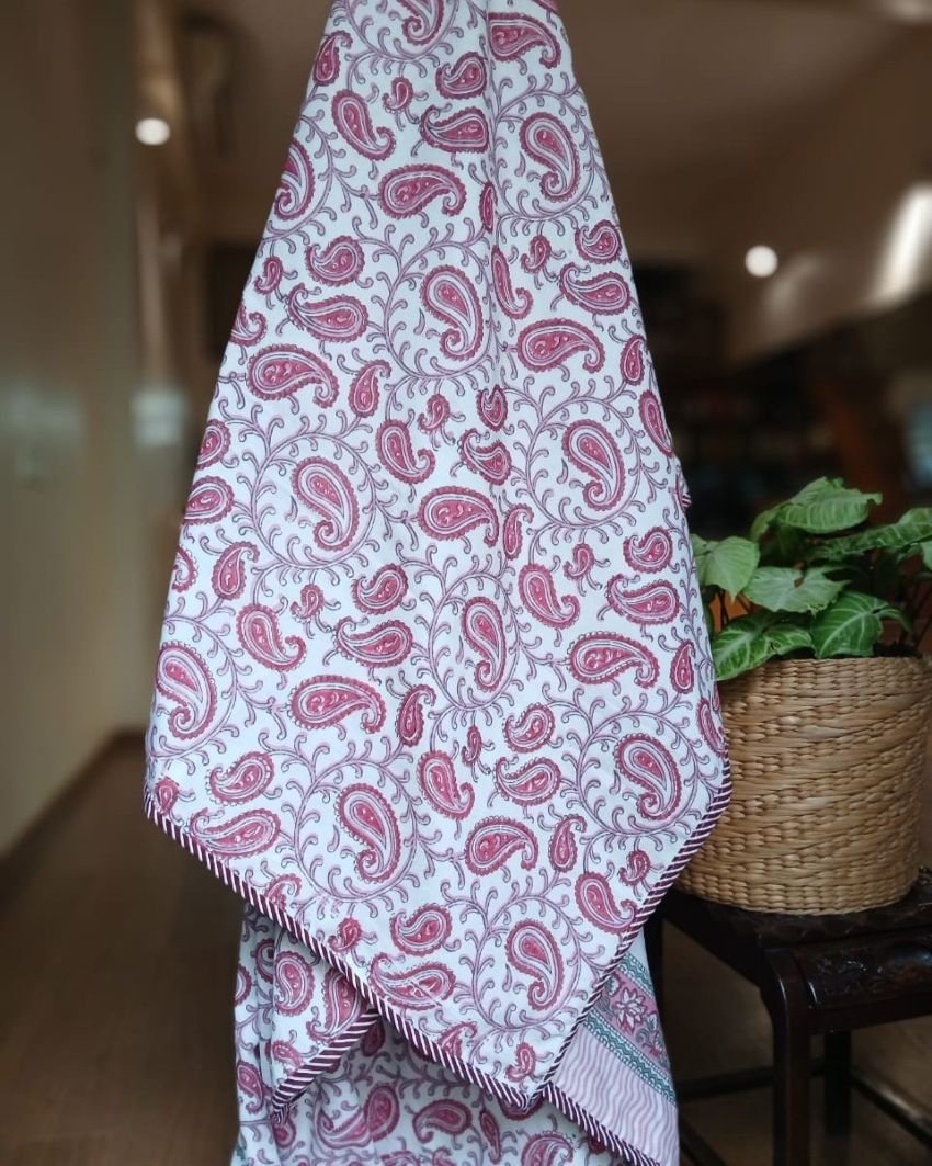 Reversible Soft Single Dohar in Mul Cotton – (MCSD1019) - Image 3