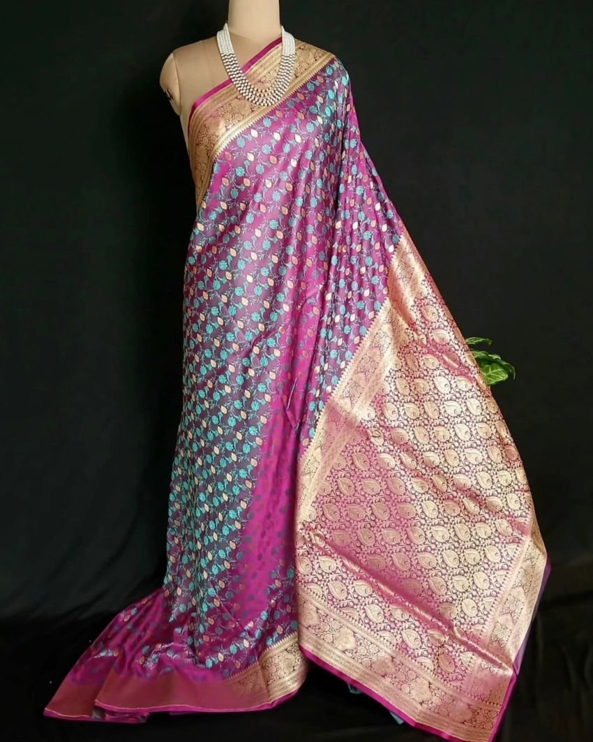 Banarasi Tanchoi Saree – (BTTJ0012)