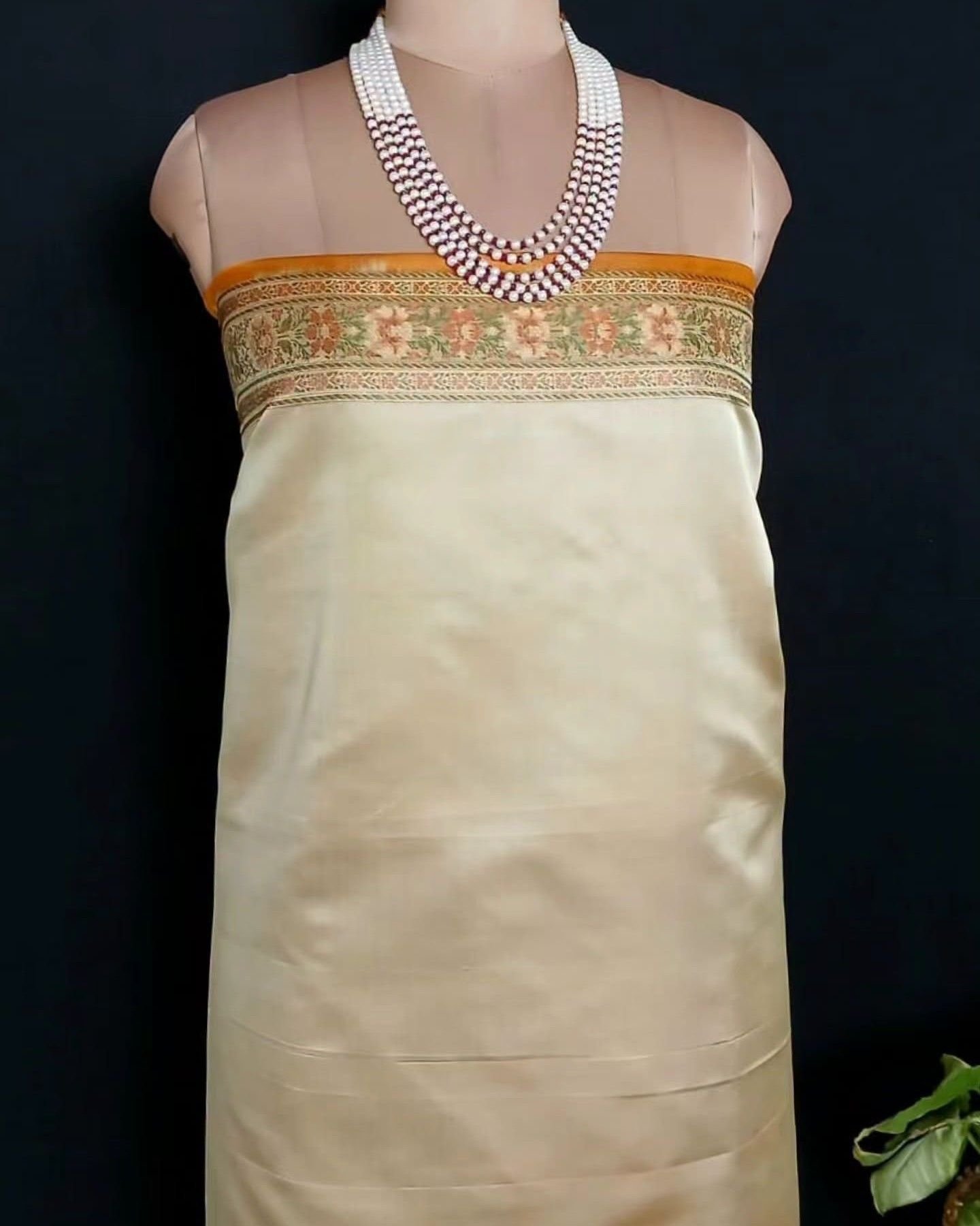 Banarasi Tanchoi Tehri Jamavar Silk Saree – (BTTJ0016) - Image 7
