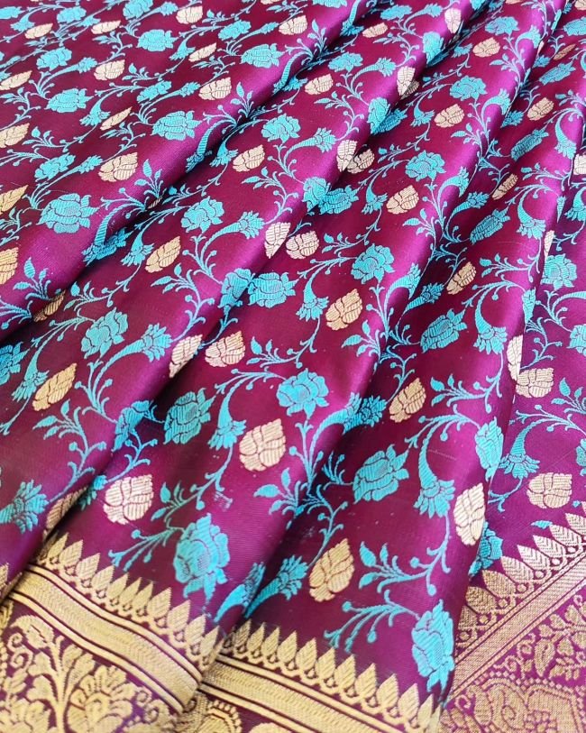 Banarasi Tanchoi Saree – (BTTJ0012) - Image 3