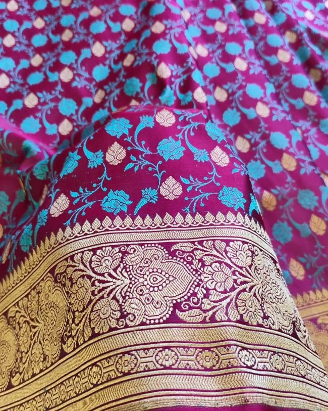 Banarasi Tanchoi Saree – (BTTJ0012) - Image 4