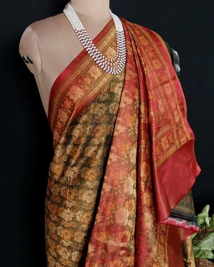 Banarasi Tanchoi Tehri Jamavar Silk Saree – (BTTJ0018) - Image 5