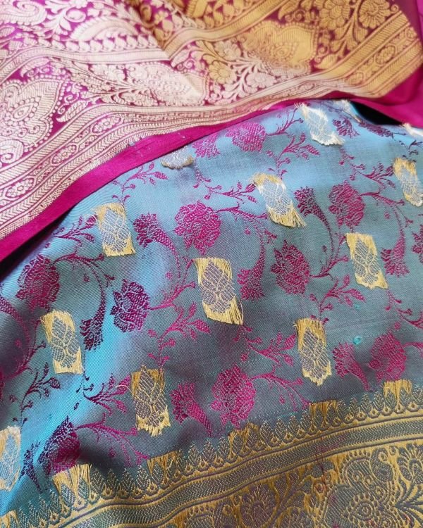 Banarasi Tanchoi Saree – (BTTJ0012) - Image 6