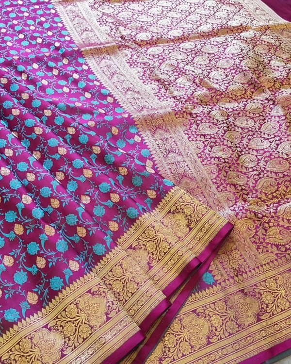 Banarasi Tanchoi Saree – (BTTJ0012) - Image 7