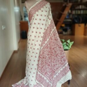PadmaShree Takdira Begum’s Tussar Silk Kantha Saree - (TSKS0021)
