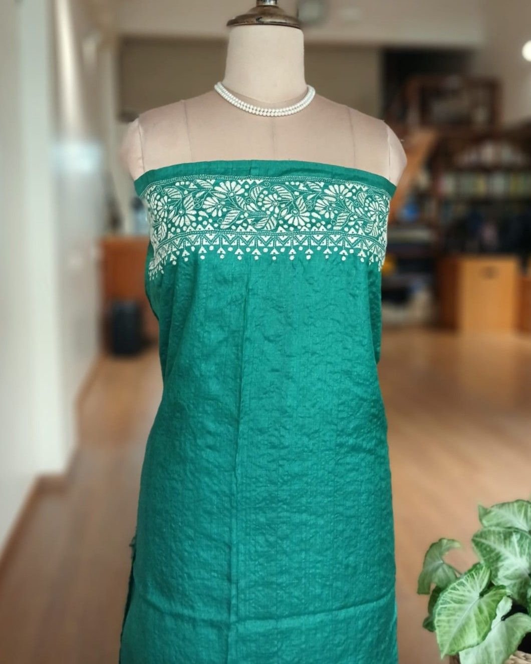 PadmaShree Takdira Begum’s Tussar Silk Kantha Saree - (TSKS0015) - Image 10