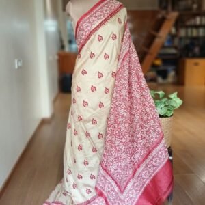 PadmaShree Takdira Begum’s Tussar Silk Kantha Saree - (TSKS0016)