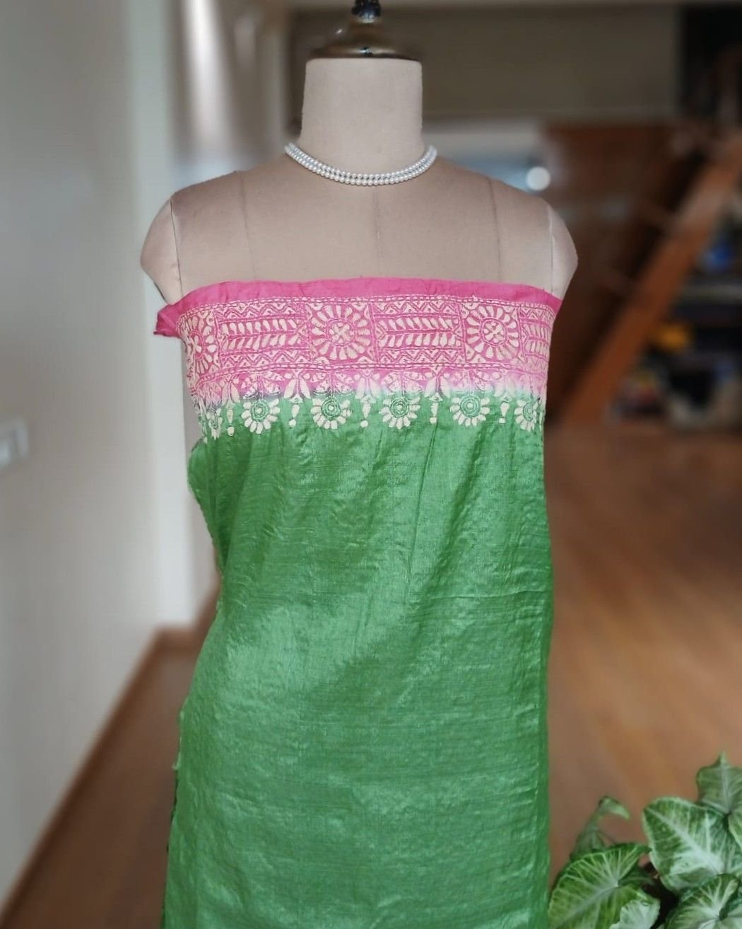 PadmaShree Takdira Begum’s Tussar Silk Kantha Saree - (TSKS0017) - Image 10