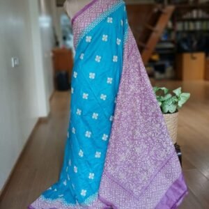 PadmaShree Takdira Begum’s Tussar Silk Kantha Saree - (TSKS0018)