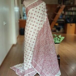 PadmaShree Takdira Begum’s Tussar Silk Kantha Saree - (TSKS0019)
