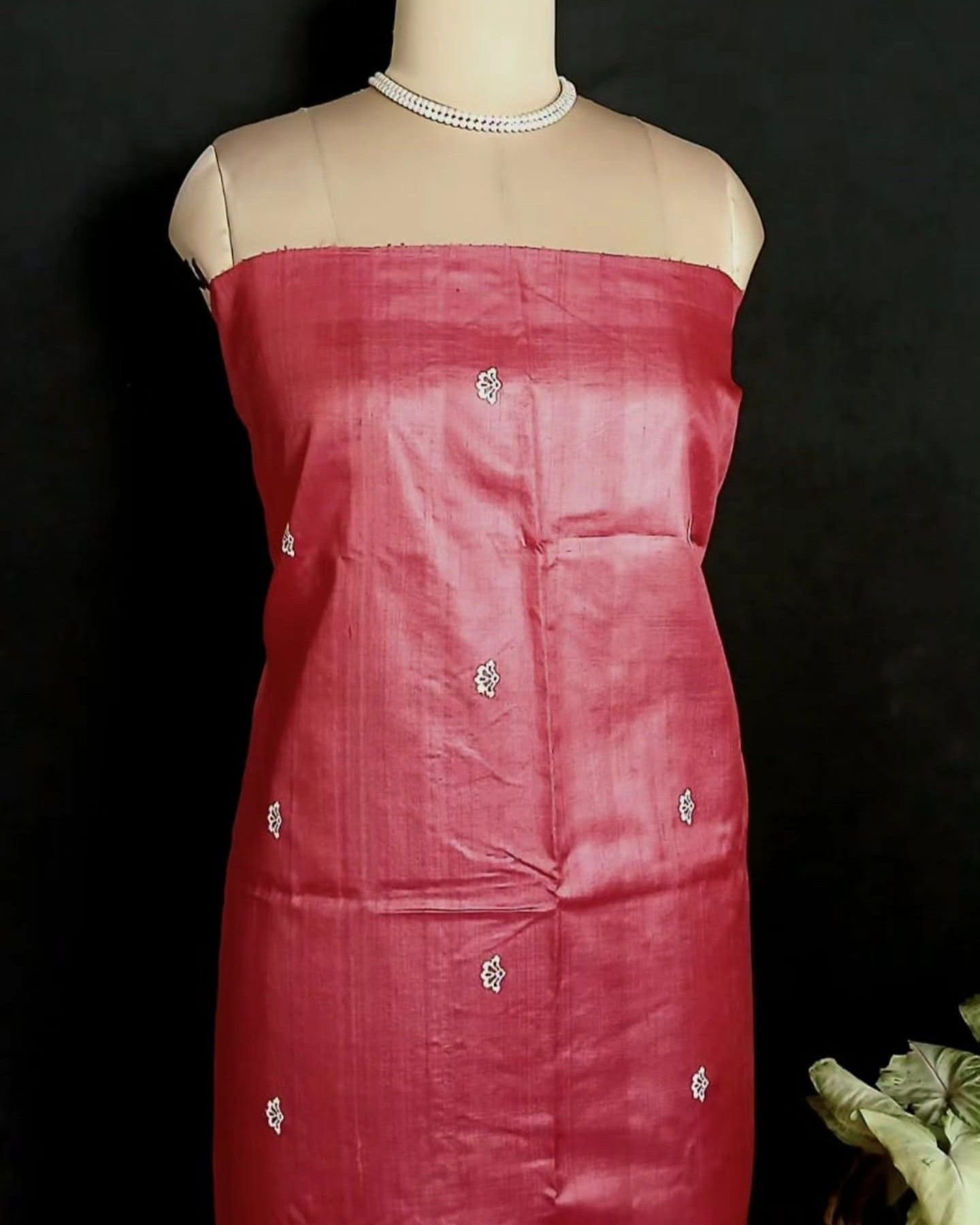 Butterfly Motif Saree in Tussar x Mulberry Silk - (TMSS0001) - Image 7