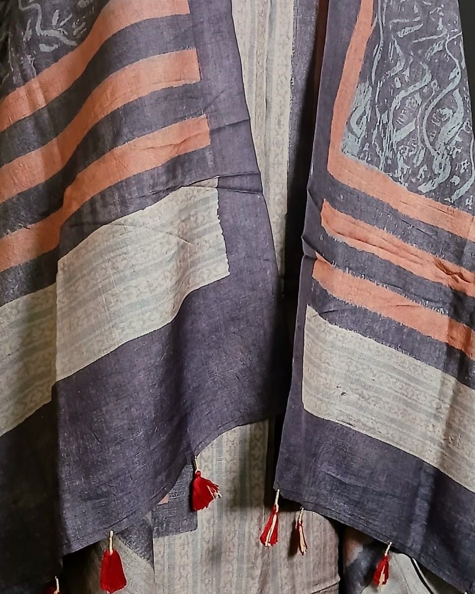 Two-Piece Salwar Sets in Pure Tussar Silk – (TPSS0001) - Image 5