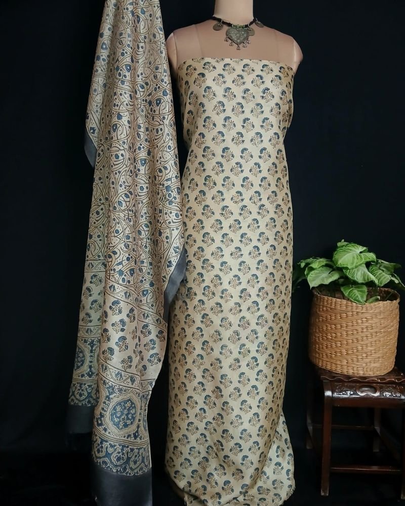 Two-Piece Salwar Sets in Pure Tussar Silk – (TPSS0004)