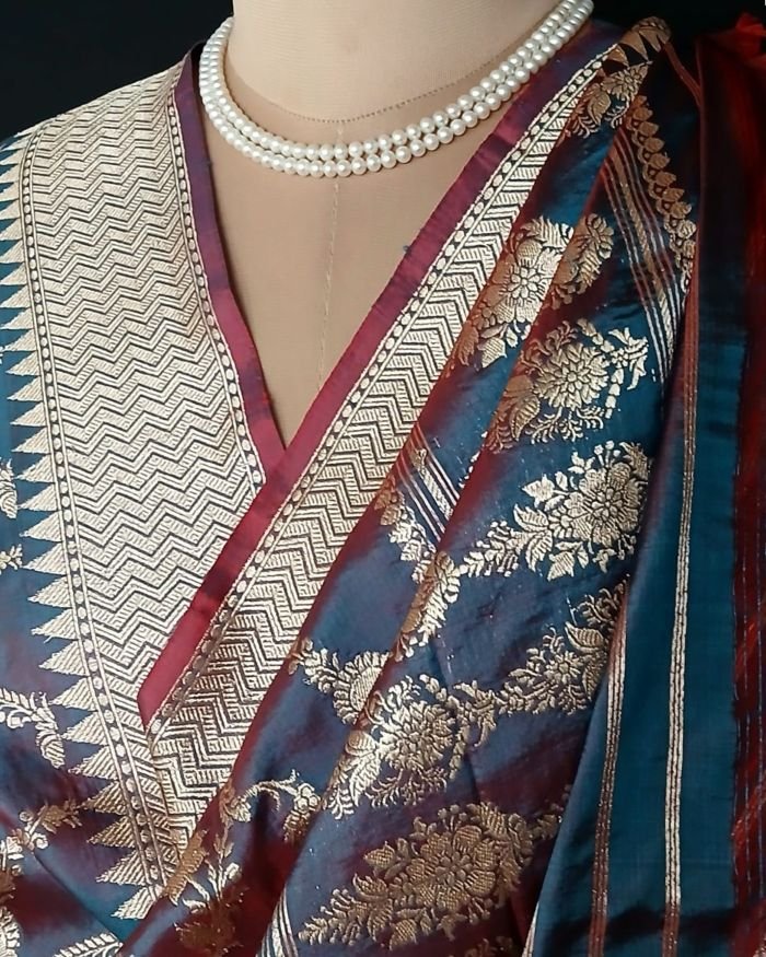 Jungla Banarasi Dupatta – (JBDT0017) - Image 5