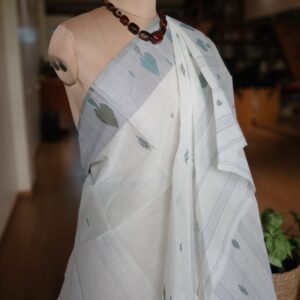 Crisp Cotton Hand Jamdani Saree – (CCHJ0024)