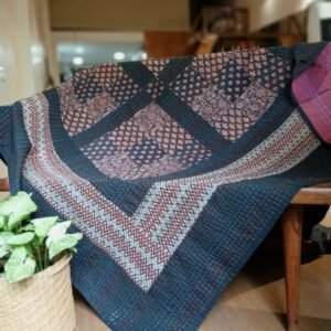 Single Patchwork Two-Layer Ajrakh Quilt (Godhri) – (APSG1001)