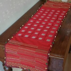 Festive Table Runner with mirrorwork – (FESTRUN010)