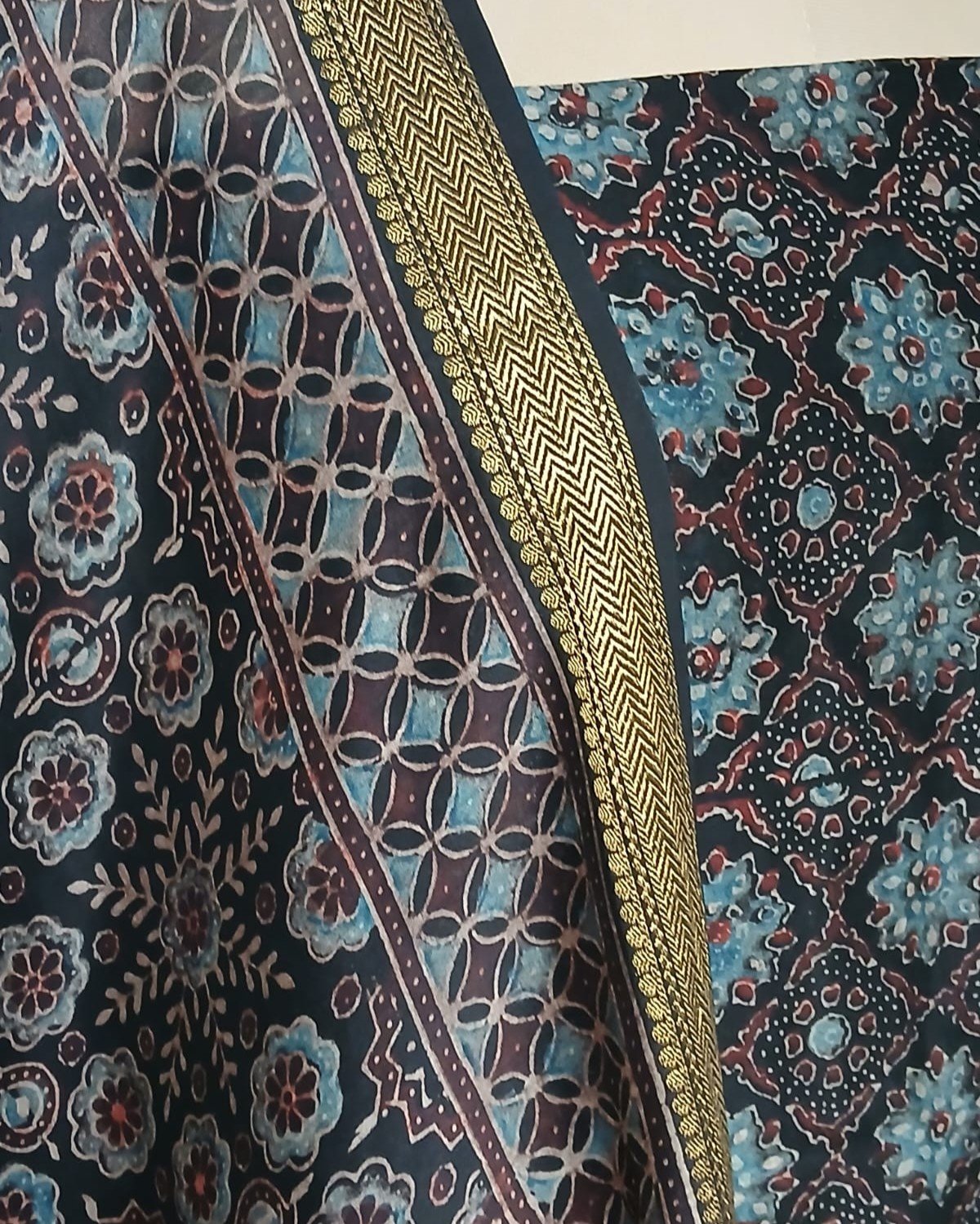 Two-piece salwar set in Maheshwari Silk Cotton - (SSMS0011) - Image 8