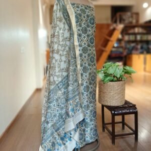 Two-piece salwar set in Maheshwari Silk Cotton - (SSMS0002)