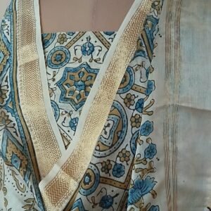 Two-piece salwar set in Maheshwari Silk Cotton - (SSMS0002)
