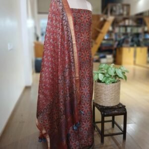Two-piece salwar set in Maheshwari Silk Cotton - (SSMS0004)