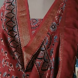 Two-piece salwar set in Maheshwari Silk Cotton - (SSMS0004)
