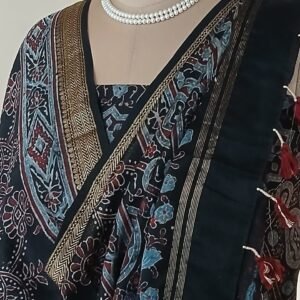 Two-piece salwar set in Maheshwari Silk Cotton - (SSMS0005)