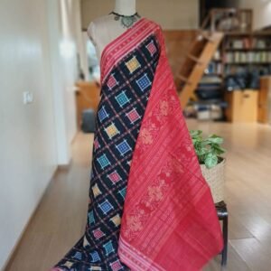 Ashwini Design Multi-Colour Double Ikat Cotton Saree from Sambalpur – (ADIS0005)