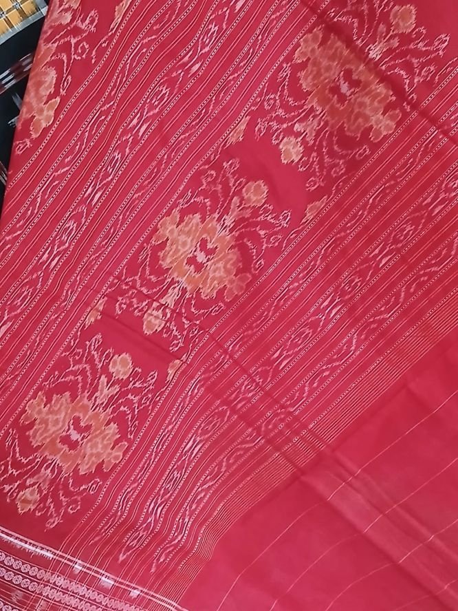 Ashwini Design Multi-Colour Double Ikat Cotton Saree from Sambalpur – (ADIS0005) - Image 12