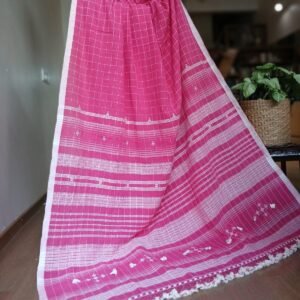 Bhujodi Saree Handwoven in Kala Cotton – (BHUJ1128)