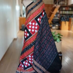 Bichitrapuri Sambalpur Double Ikat Saree in Cotton - (SSIS0004)