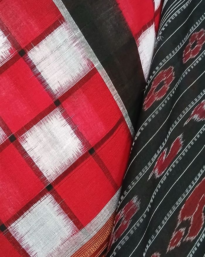 Bichitrapuri Sambalpur Double Ikat Saree in Cotton - (SSIS0004) - Image 5
