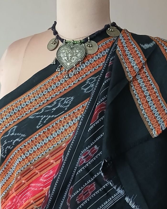 Bichitrapuri Sambalpur Double Ikat Saree in Cotton - (SSIS0004) - Image 8