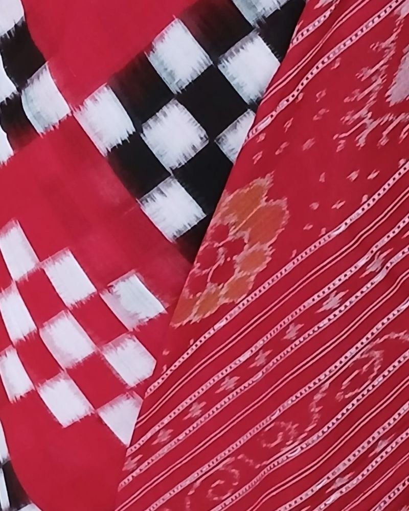 Bichitrapuri Sambalpur Double Ikat Saree in Cotton - (SSIS0003) - Image 7