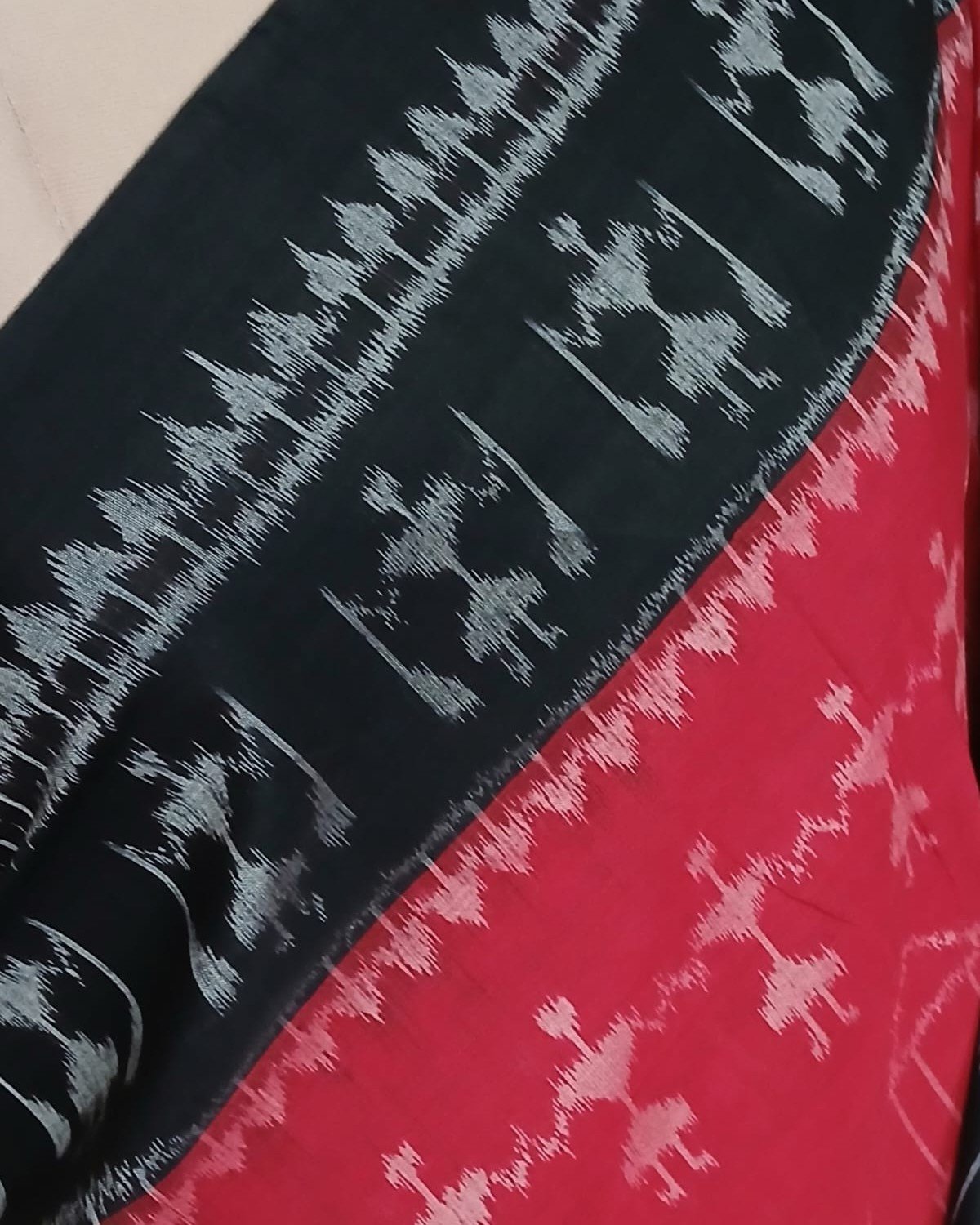 Nuapatna Single Ikat Handloom Saree - (NSIS0054) - Image 3