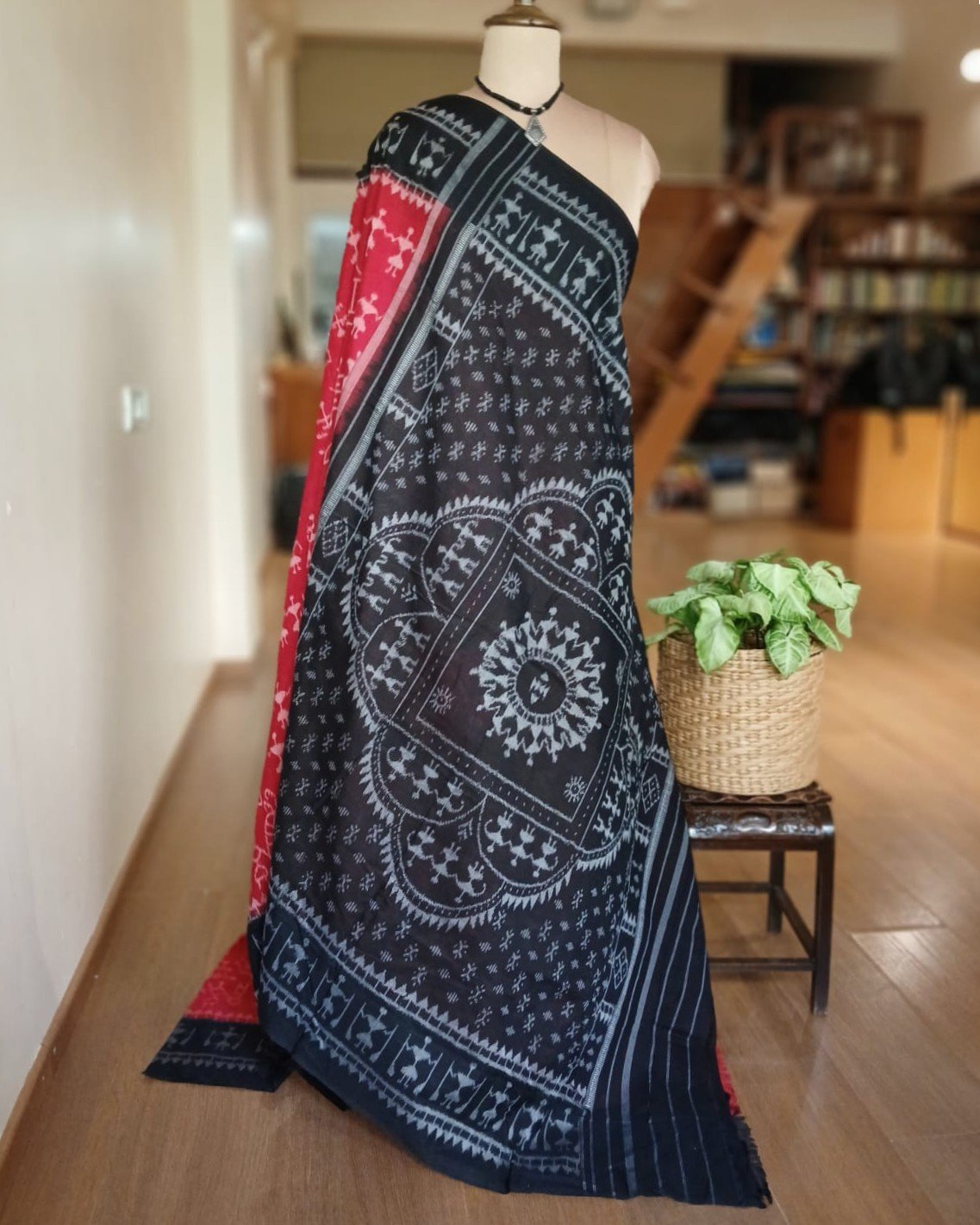 Nuapatna Single Ikat Handloom Saree - (NSIS0054) - Image 10