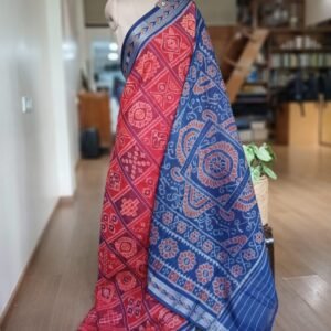 Nabakoti Nuapatna Single Ikat Handloom Saree  - (NSIS0061)